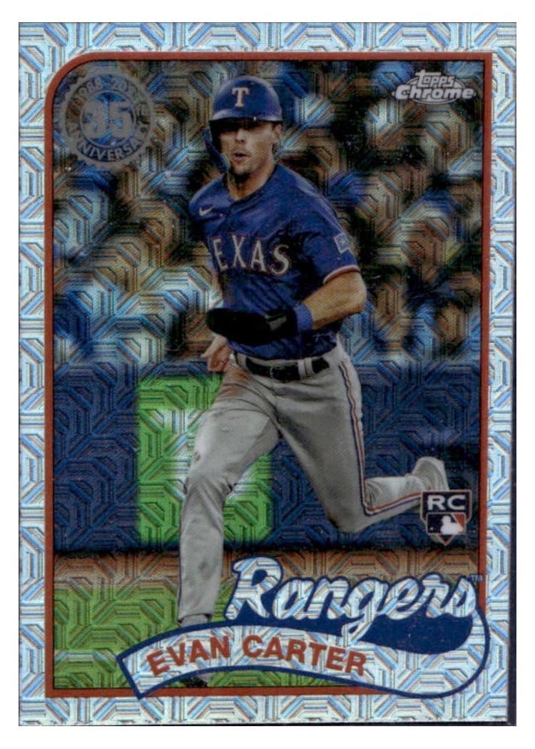 2024 Topps 1989 Topps Baseball 35th Anniversary Chrome (Series One) Evan Carter #T89C-21 card