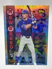 2024 Topps Archives 1999 Topps Baseball New Breed Evan Carter #99NB-3 card