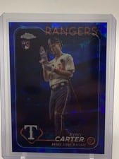 2024 Topps Chrome Update Sapphire Edition Base Set Evan Carter #USCS58 card
