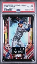 2024 Topps Cosmic Chrome Stella Nova Evan Carter #SN-6 card
