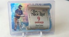 2024 Topps Holiday Making the Nice List Evan Carter #MNL-19 card