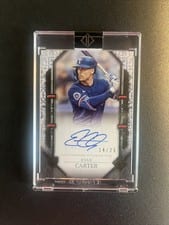 2024 Topps Transcendent Collection Rookie Showcase Autographs Evan Carter #RSA-EC2 card
