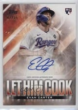 2024 Topps Update Let Him Cook Autographs Evan Carter #LHCA-EC card