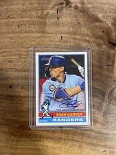 2025 Topps Heritage Real One Autographs Evan Carter #ROA-EC card