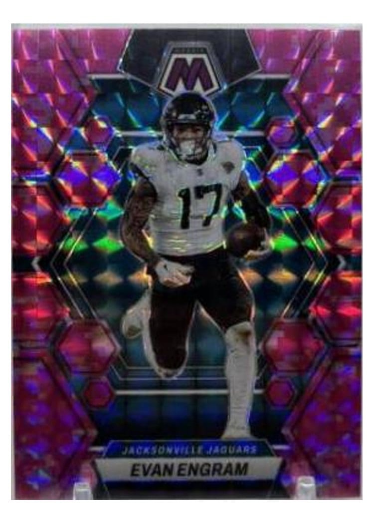 2023 Panini Mosaic Base Set Evan Engram Camo Pink #106 card