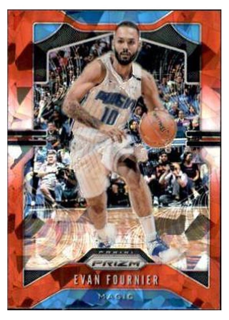2019-20 Panini Prizm Base Set Evan Fournier Red Ice Prizm #192 card