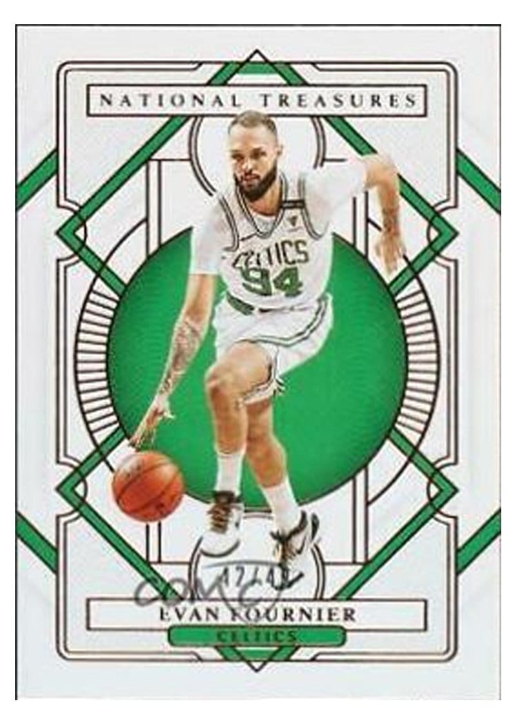 2020-21 Panini National Treasures Base Set Evan Fournier #44 card