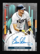 2025 Finest Autographs Evan Longoria #FA-EL card