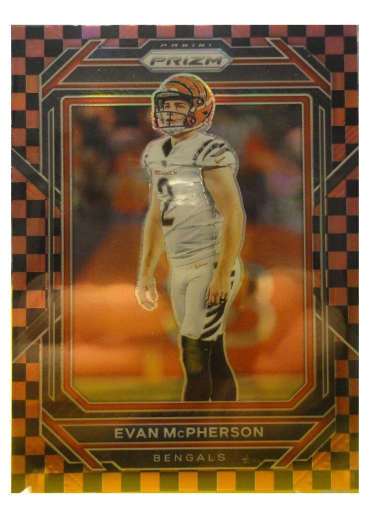 2022 Panini Prizm Base Set Evan McPherson Black Red Checker #63 card