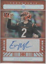 2024 Panini Photogenic Snapshots Autographs Evan McPherson #SSA-EMC card