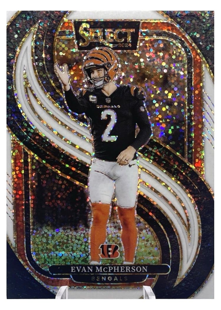 2024 Panini Select Base Set Evan McPherson White Sparkle Prizm #156 card