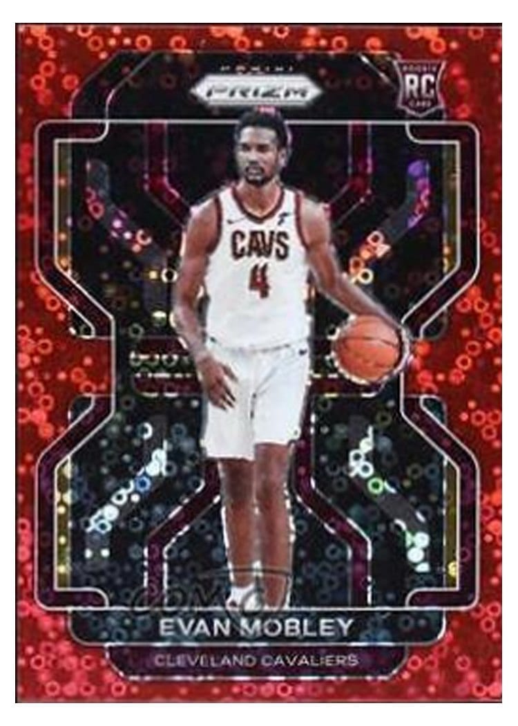 2021-22 Panini Prizm Base Set Evan Mobley Fast Break Red Prizm #325 card