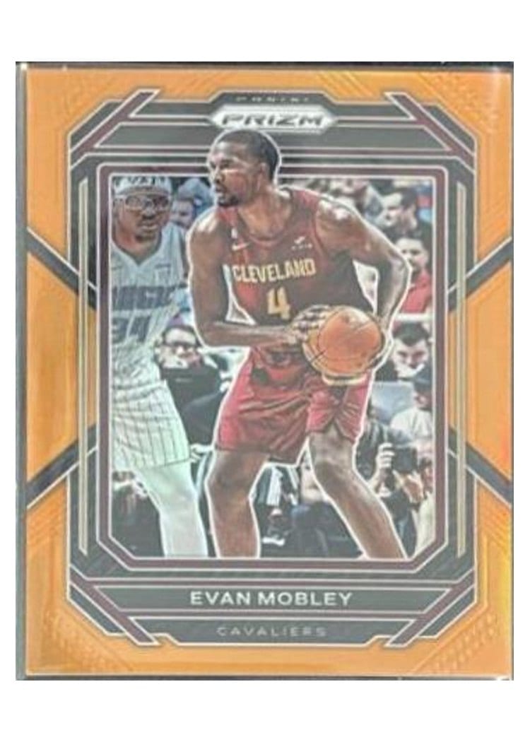 2022-23 Panini Prizm Base Set Evan Mobley Orange Prizm #81 card