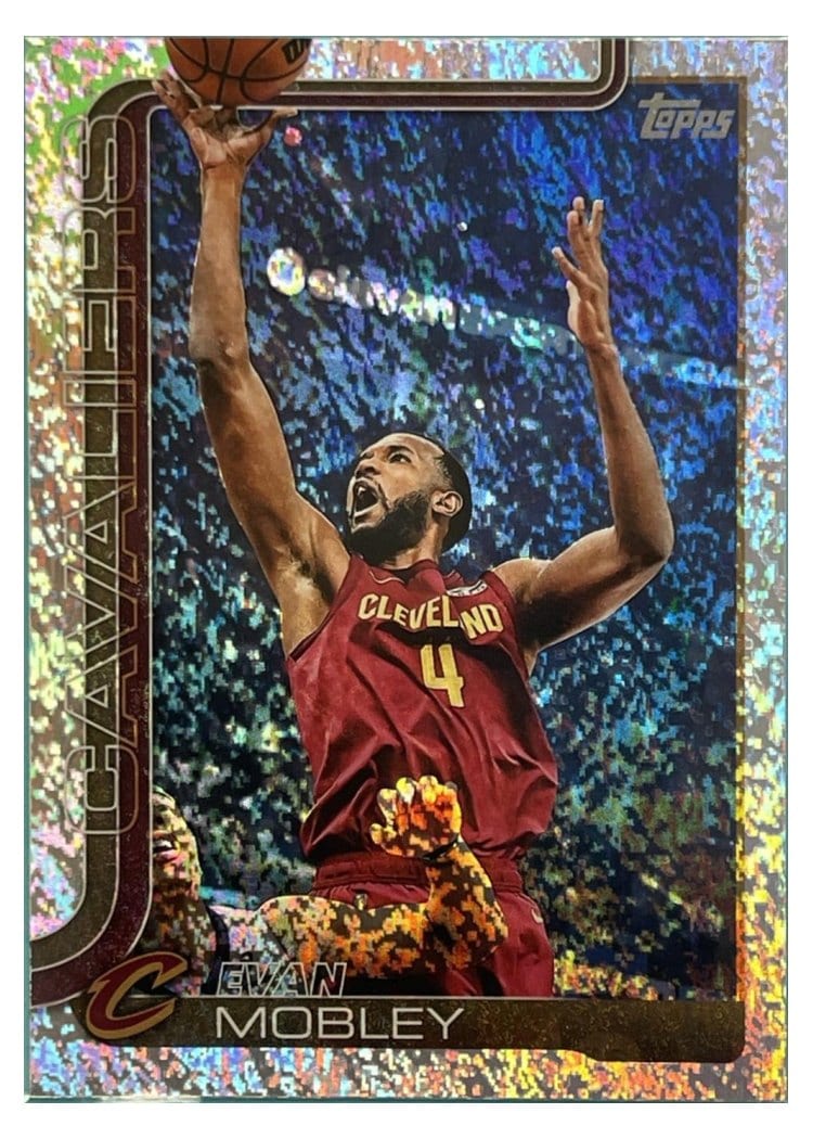 2025-26 Topps Base Set Evan Mobley Topps Foil Pattern #82 card