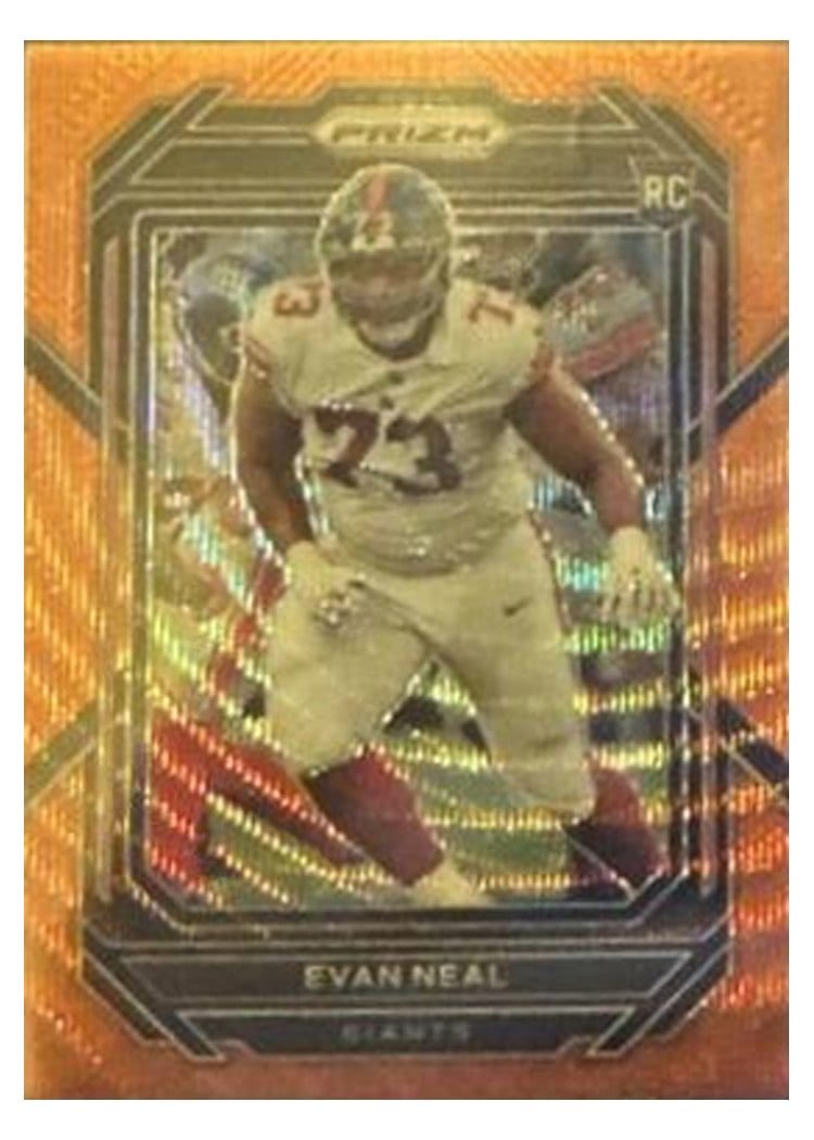 2022 Panini Prizm Base Set Evan Neal #367 card