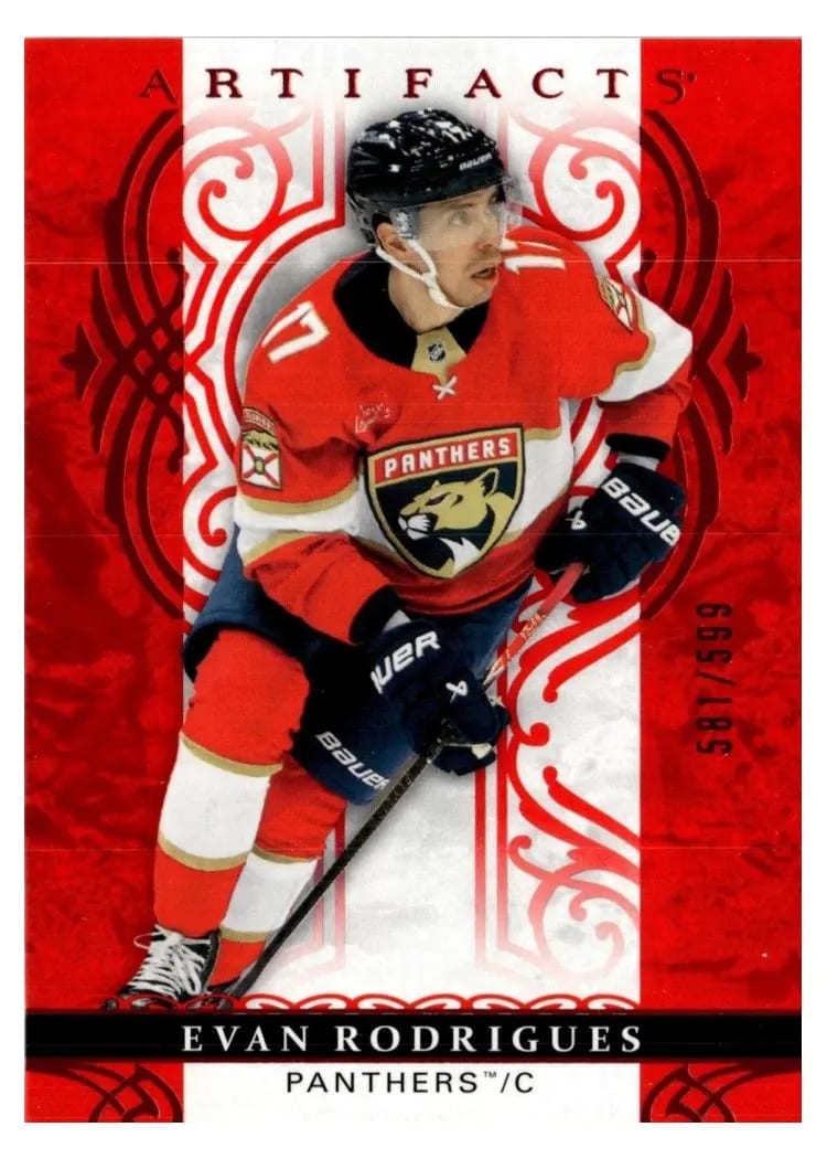 2026 Upper Deck Artifacts Evan Rodrigues #2 card