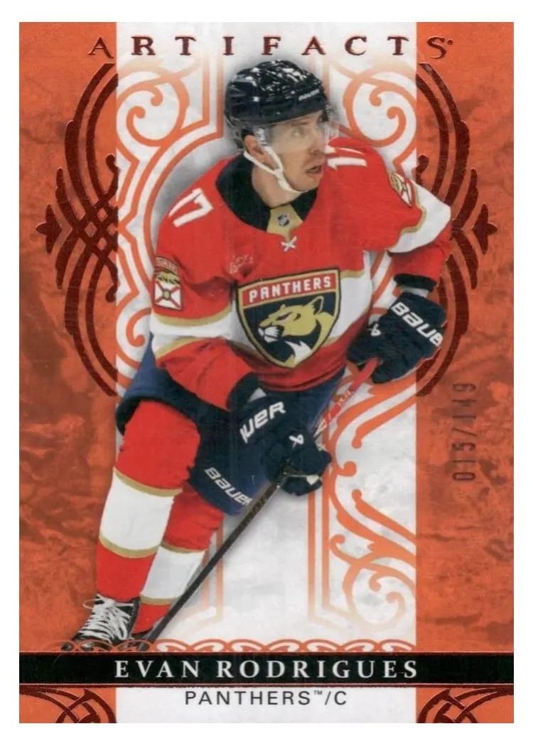 2026 Upper Deck Artifacts Evan Rodrigues #2 card