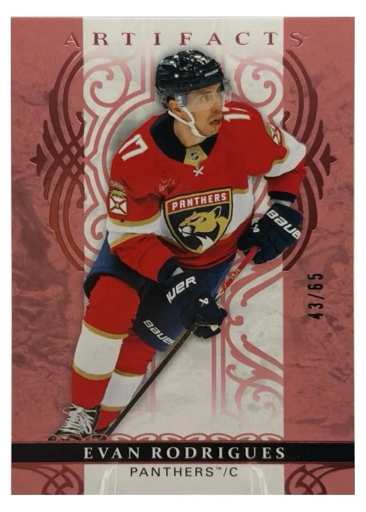 2026 Upper Deck Artifacts Evan Rodrigues #2 card