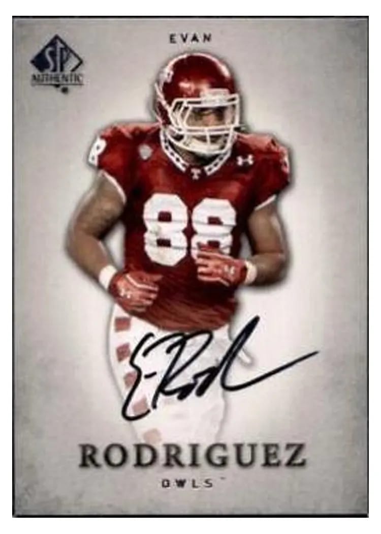 2012 SP Authentic Evan Rodriguez Autograph #28 card