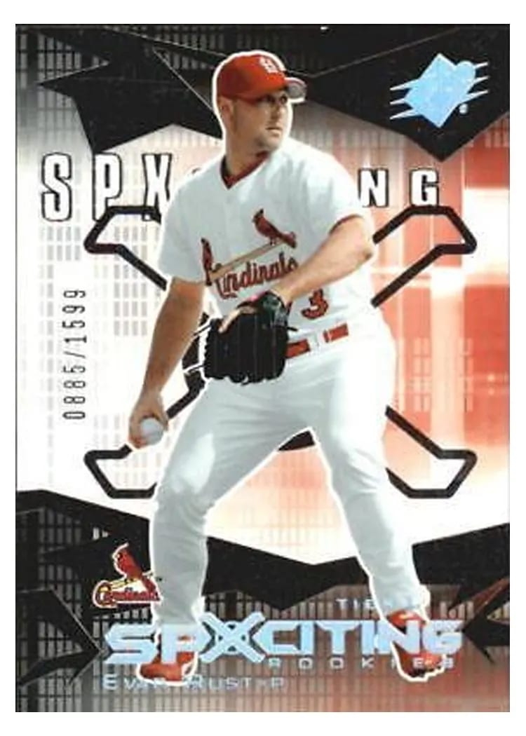 2004 Spx Evan Rust #132 card