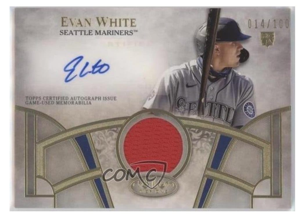 2021 Topps Tier One Autographed Relics Evan White #T1AR-EW card