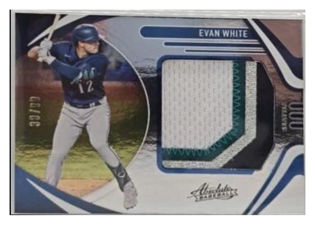 2022 Panini Absolute Patches Evan White #P-EW card