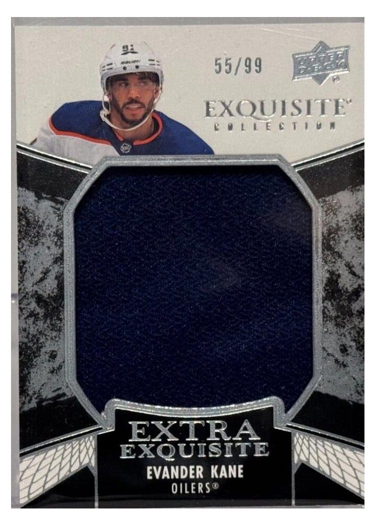 2024-25 Upper Deck Black Diamond Exquisite Collection Extra Exquisite Jersey Evander Kane #ECE-EK card