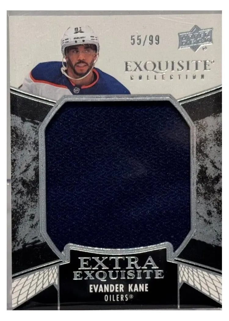 2024-25 Upper Deck Black Diamond Exquisite Collection Extra Exquisite Jersey Evander Kane #ECE-EK card