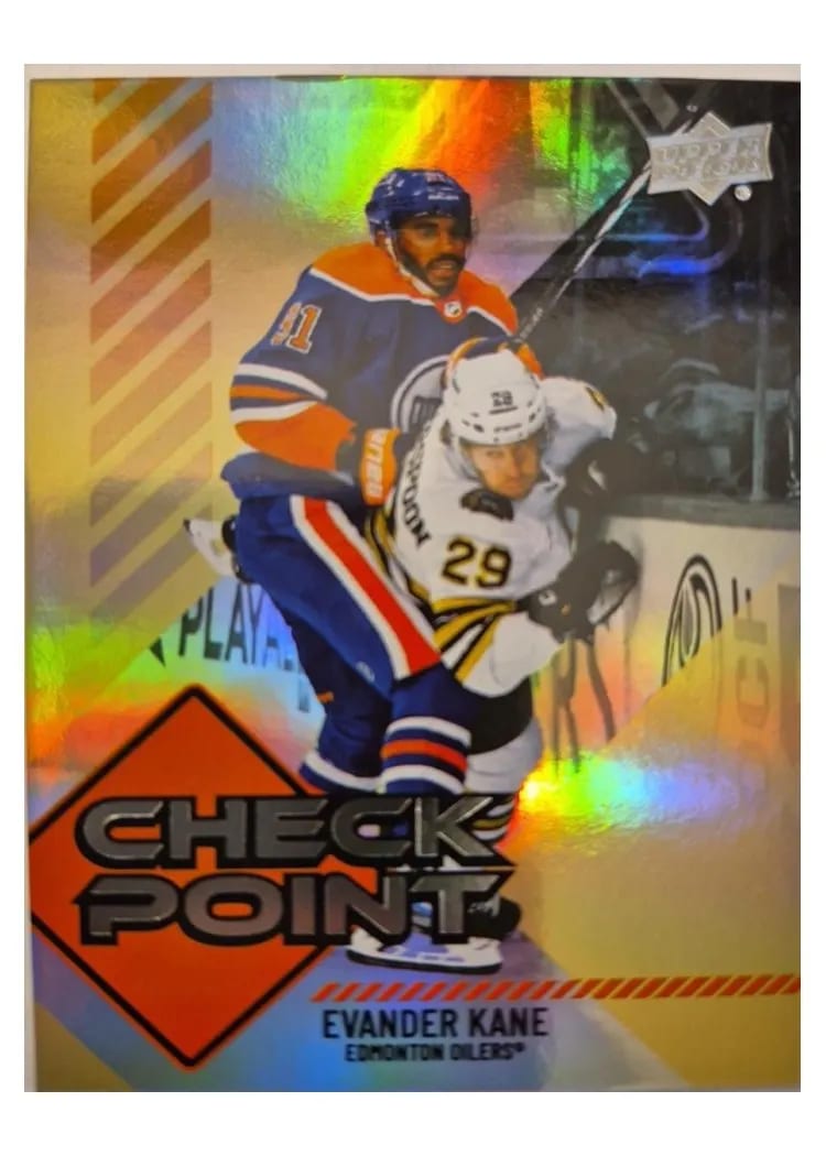 2024-25 Upper Deck Checkpoint Evander Kane #CP-7 card