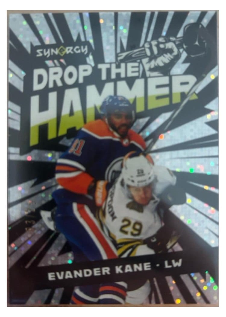 2024-25 Upper Deck Synergy Drop the Hammer! Evander Kane #DH-10 card