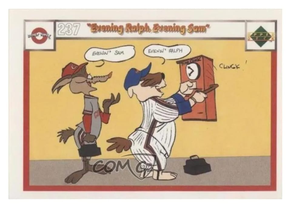 1990 Upper Deck Comic Ball Evening Ralph, Evening Sam #237 / 252 card