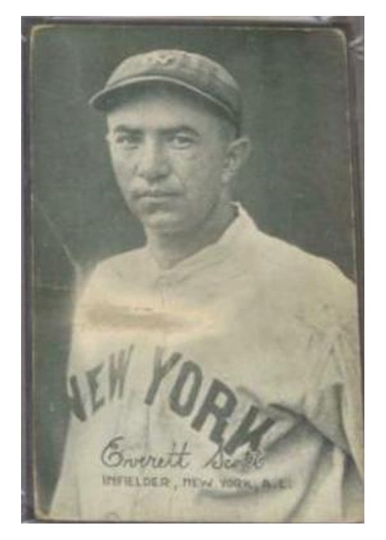 1922 Exhibits Everett Scott card