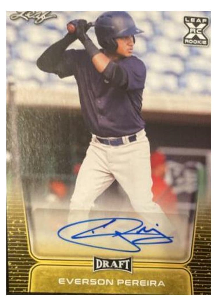 2020 Leaf Draft Hobby Autographs Everson Pereira #BA-EP2 card