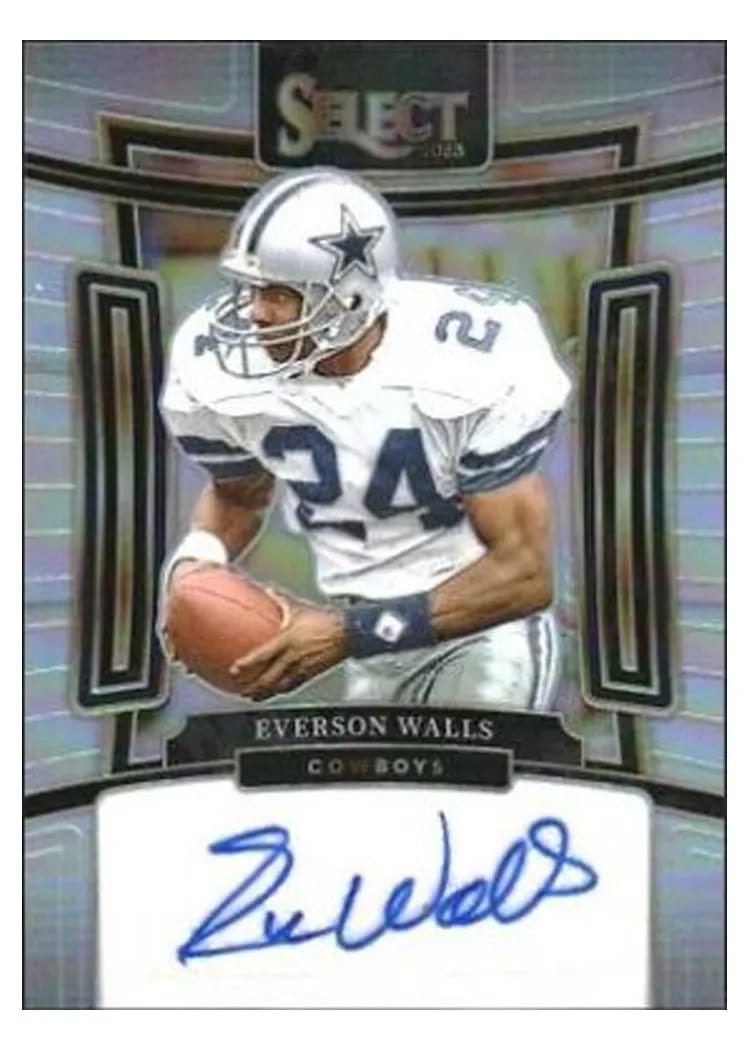 2023 Panini Select Signatures Prizm Everson Walls #SIG-EWA