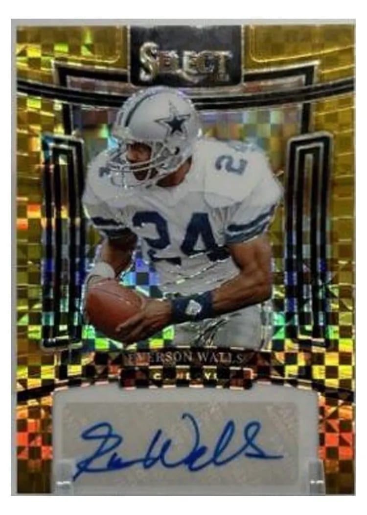 2023 Panini Select Signatures Prizm Everson Walls #SIG-EWA card