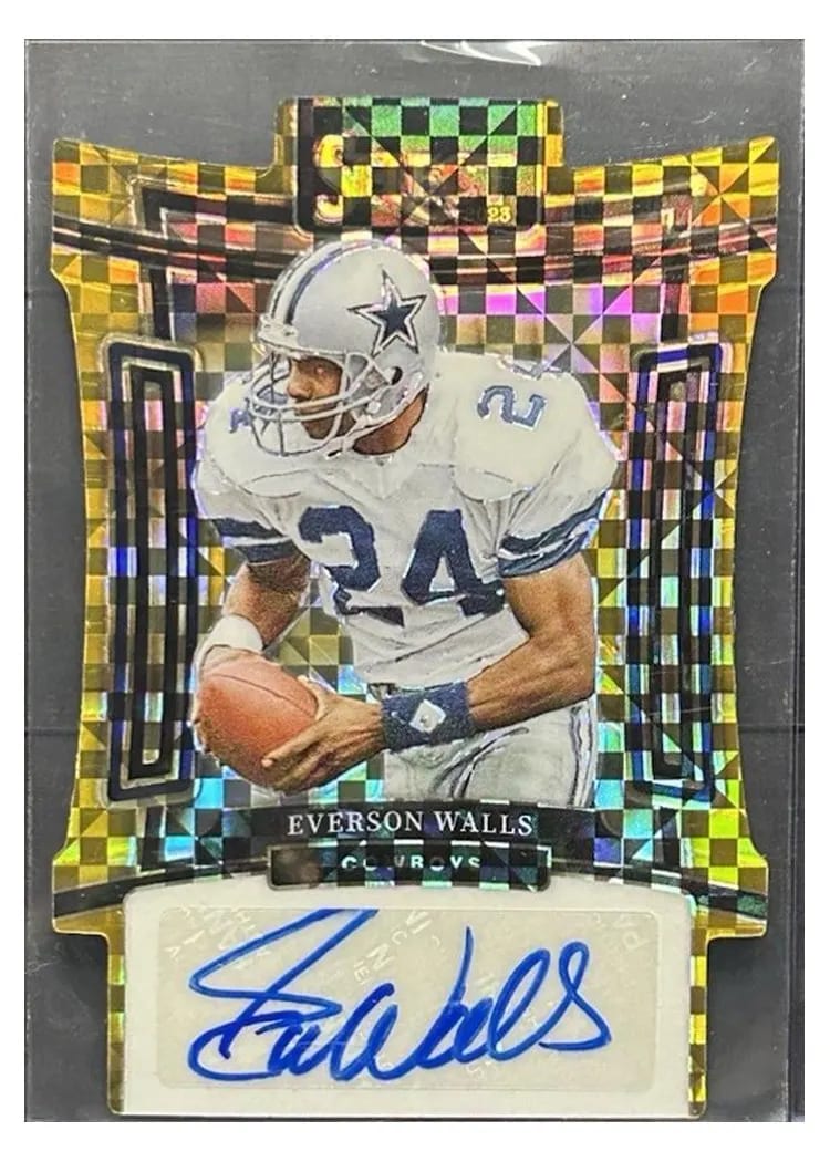 2023 Panini Select Signatures Prizm Everson Walls #SIG-EWA card