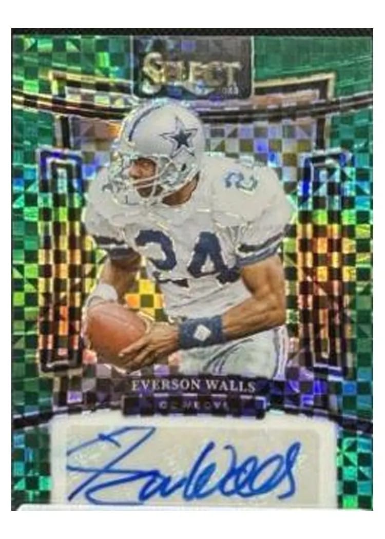 2023 Panini Select Signatures Prizm Everson Walls #SIG-EWA card