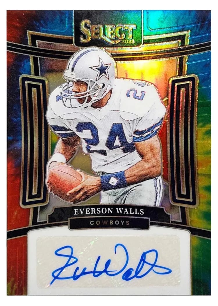 2023 Panini Select Signatures Prizm Everson Walls #SIG-EWA card