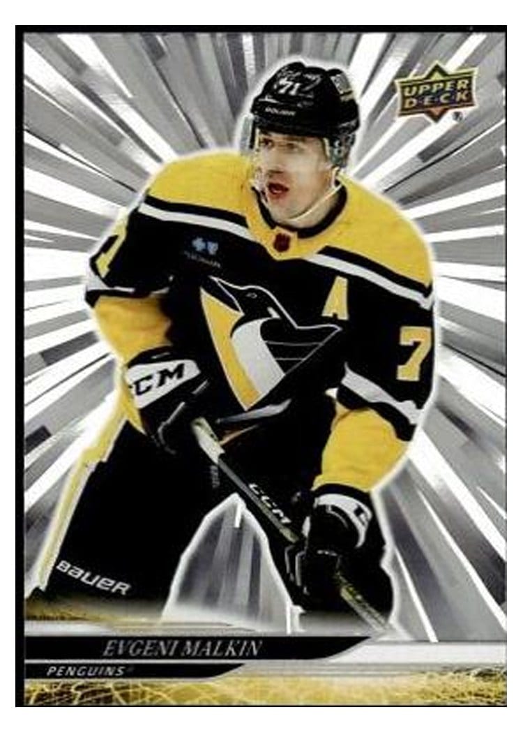 2024-25 Upper Deck Base Set Evgeni Malkin Outburst Silver #140 card