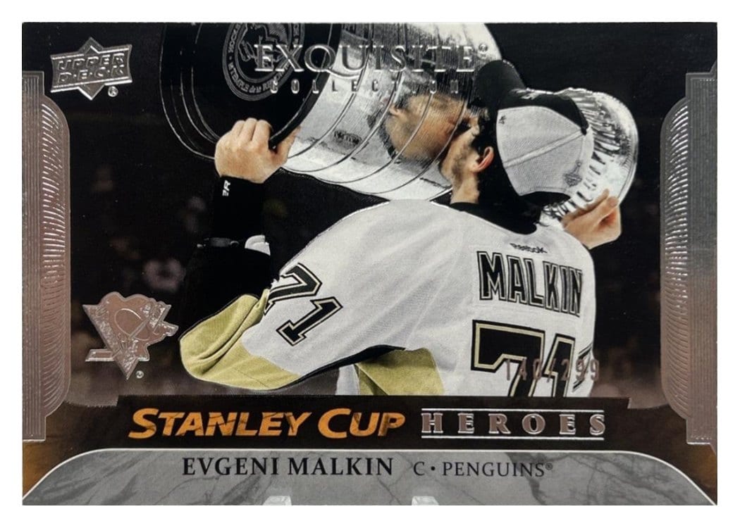 2025-26 Upper Deck Black Diamond Exquisite Stanley Cup Heroes Evgeni Malkin #ESC-EM card