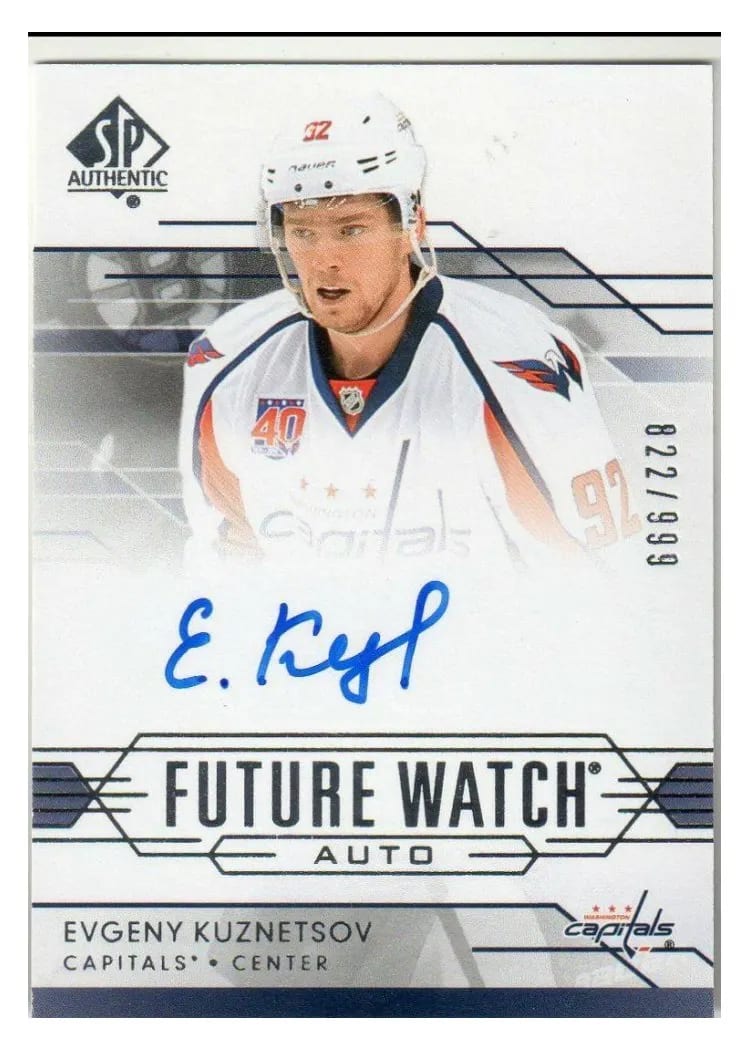 2014 SP Authentic Evgeny Kuznetsov #288 card