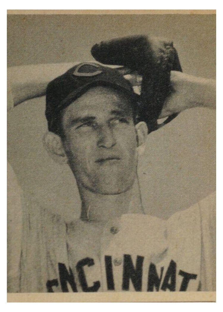 1948 Bowman Ewell Blackwell #2 card