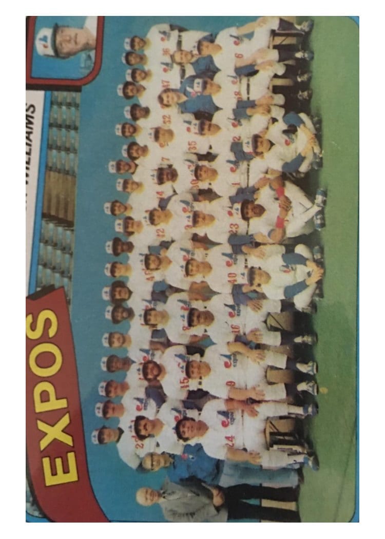 1980 Topps Expos:  Dick Williams #479 card
