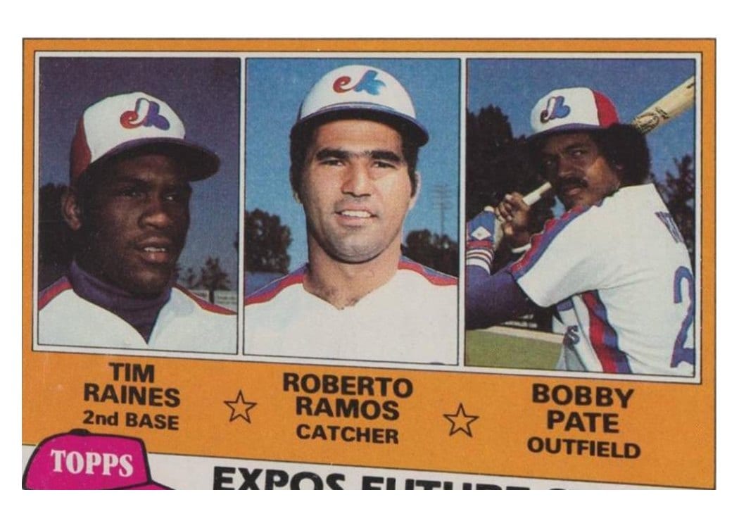 1981 Topps Expos Future Stars: Tim Raines / Roberto Ramos / Bobby Pate #479 card