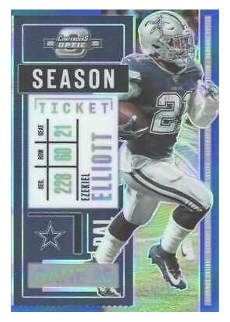 2020 Panini Contenders Optic Base Set Ezekiel Elliott #17 card