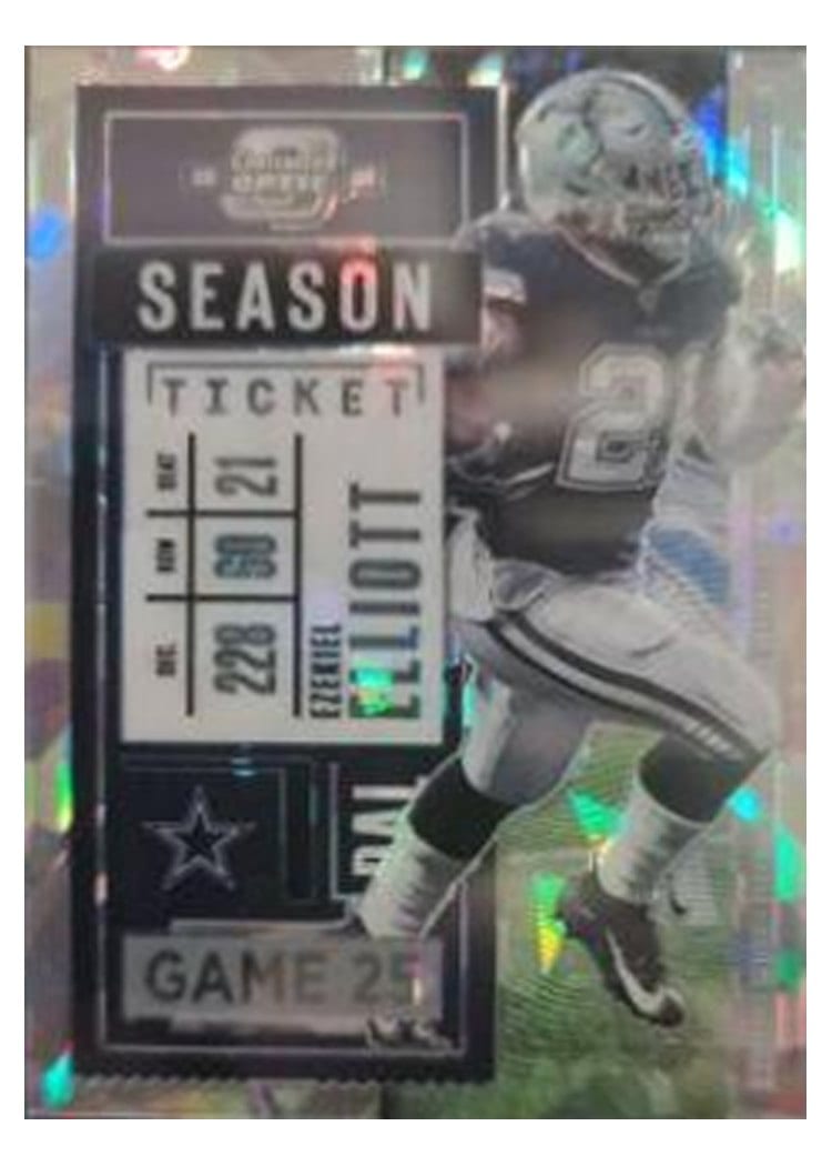 2020 Panini Contenders Optic Base Set Ezekiel Elliott #17 card