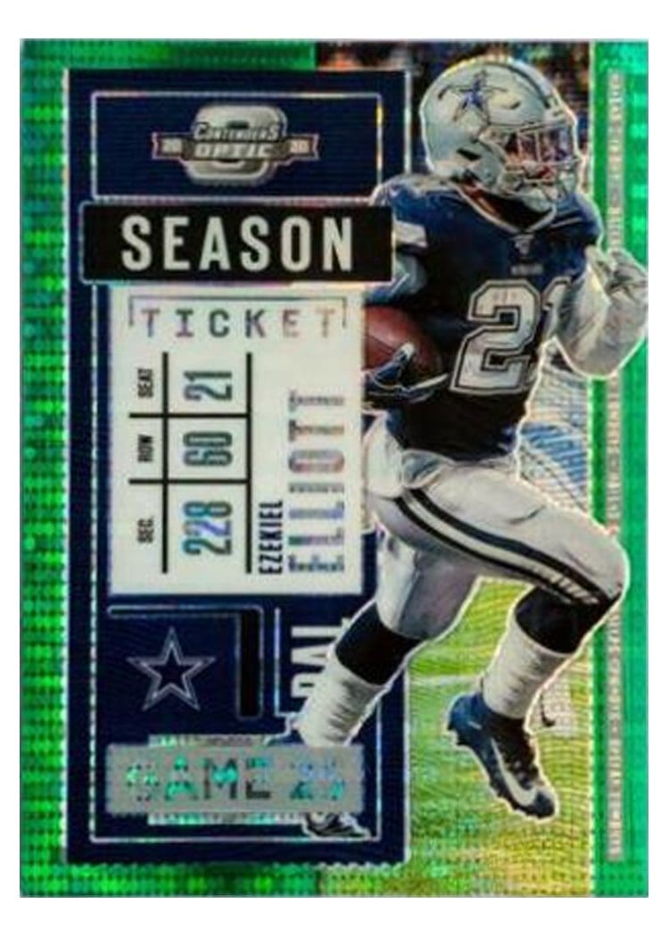 2020 Panini Contenders Optic Base Set Ezekiel Elliott #17 card