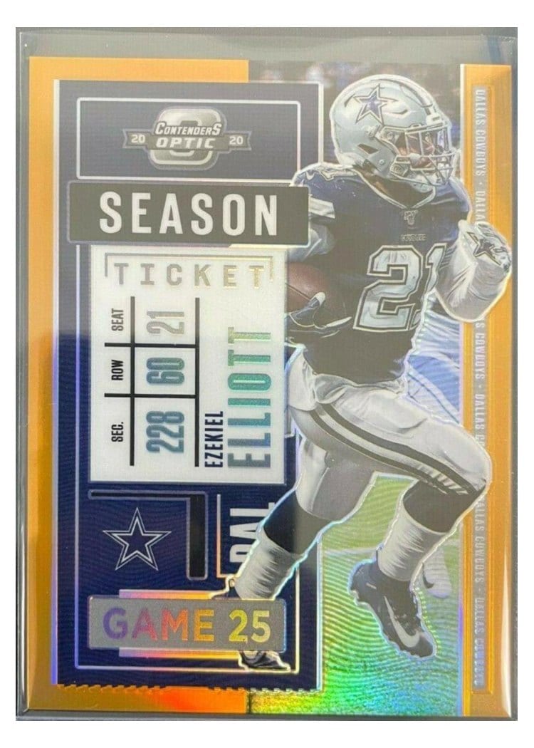 2020 Panini Contenders Optic Base Set Ezekiel Elliott #17 card