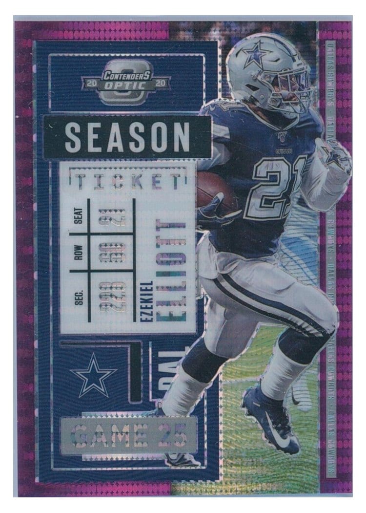 2020 Panini Contenders Optic Base Set Ezekiel Elliott #17 card