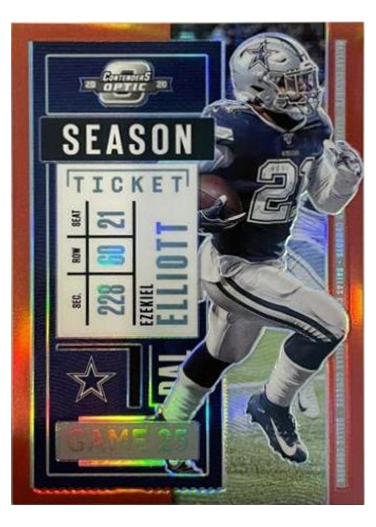 2020 Panini Contenders Optic Base Set Ezekiel Elliott #17 card